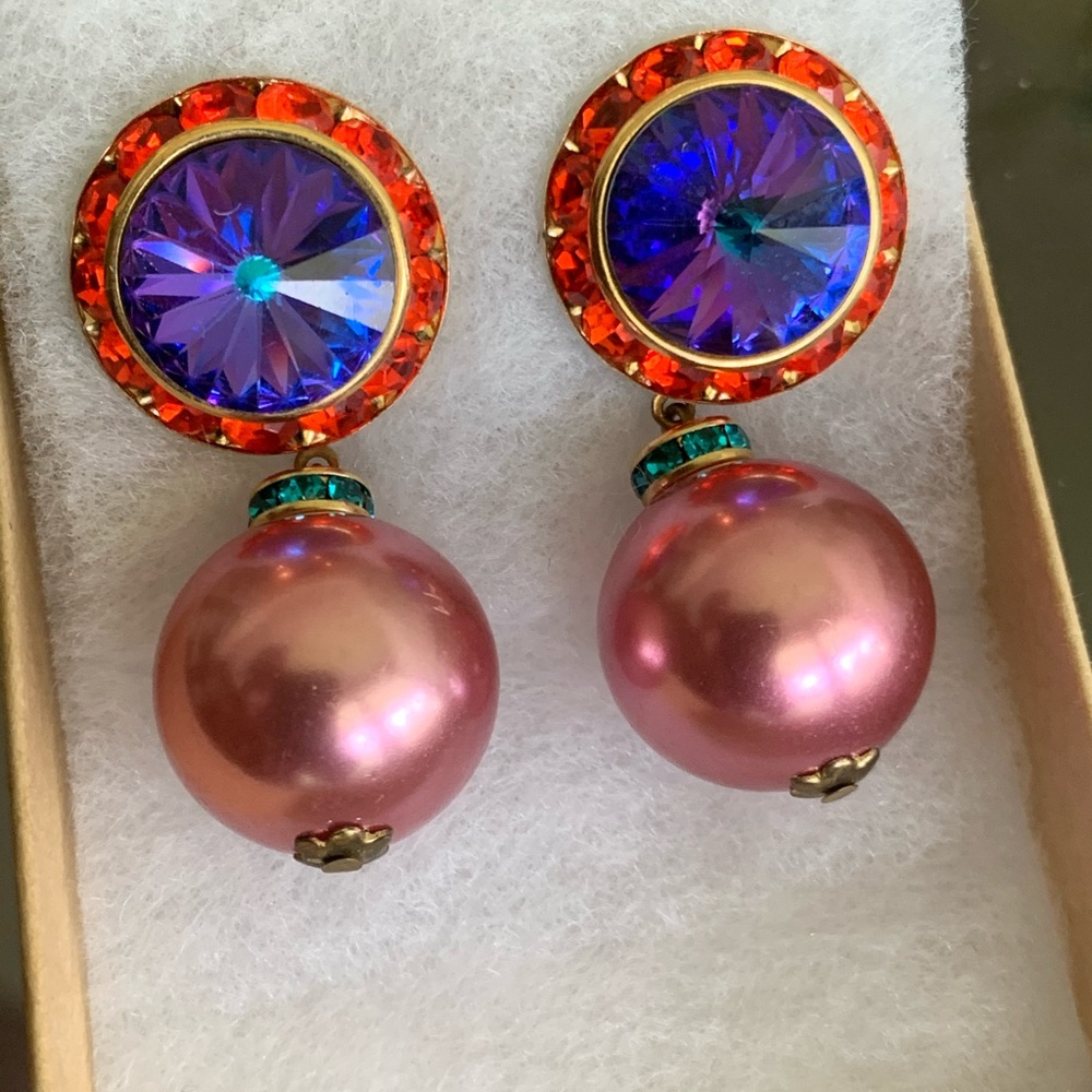 Multi colored 1980 earrings from Ylang Ylang